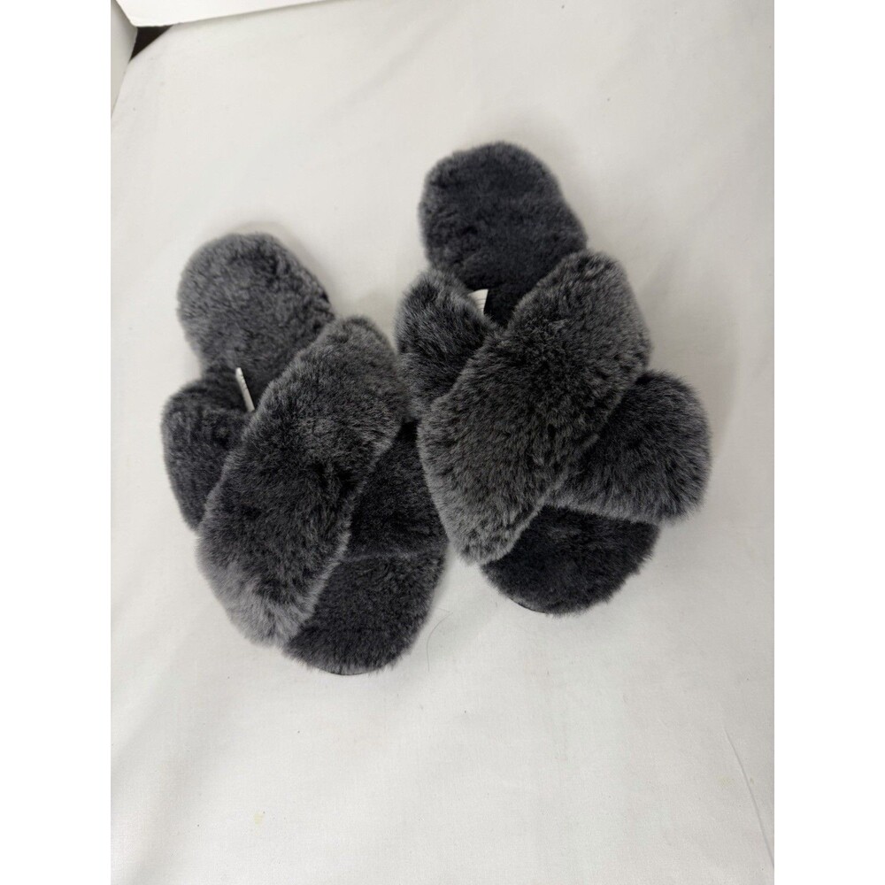 EMU Mayberry Charcoal Gray Sheepskin Slippers Size 7 New NWOB - Picture 3 of 12